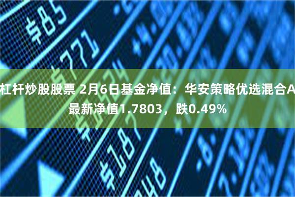 杠杆炒股股票 2月6日基金净值：华安策略优选混合A最新净值1.7803，跌0.49%