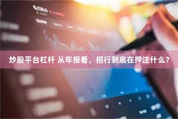 炒股平台杠杆 从年报看，招行到底在押注什么？