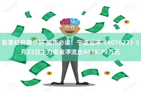 股票杠杆哪个好 股市必读：宁波远洋（601022）5月23日主力资金净流出4619.79万元