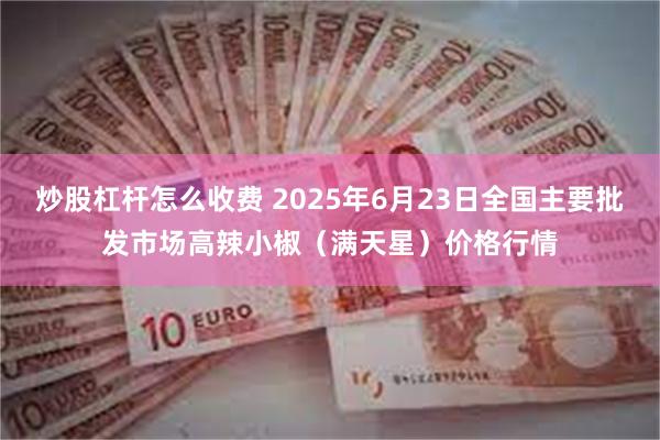 炒股杠杆怎么收费 2025年6月23日全国主要批发市场高辣小椒（满天星）价格行情